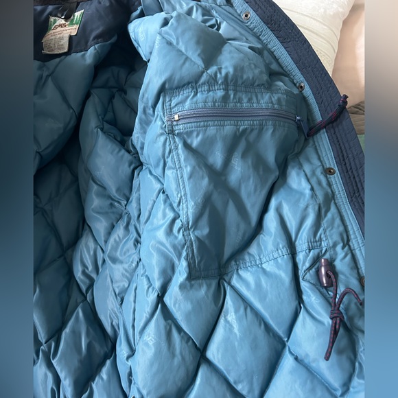 Eastern Mountain Sports Vintage Navy Blue Goose Down Jacket Size L - Picture 7 of 8